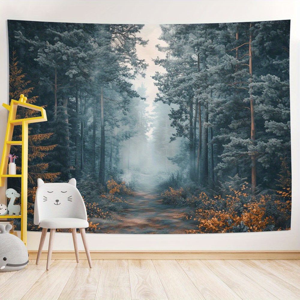 Misty Forest Path Digital prin - Home Office Backdrop 评论和价格