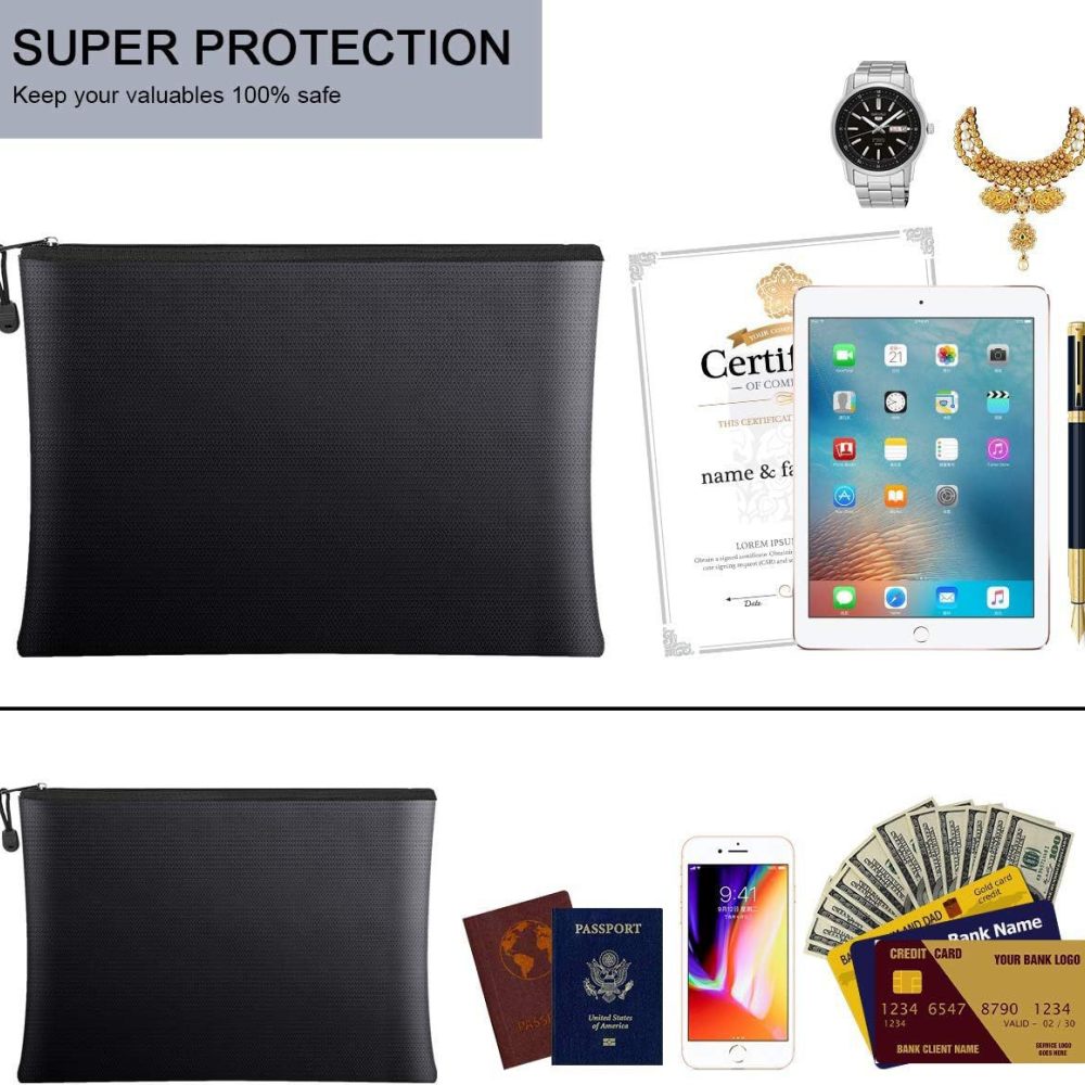 Fireproof Document Bag Waterpr - Home Office For Passport 评论和价格