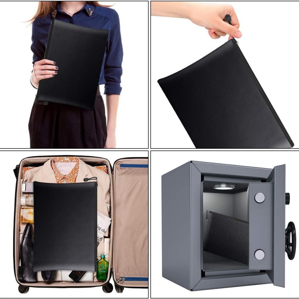 Fireproof Document Bag Waterpr - Home Office For Passport 评论和价格