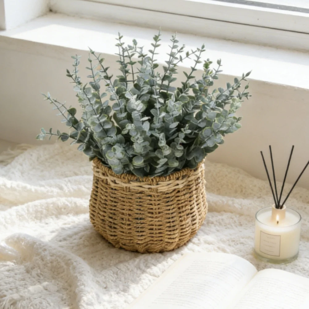 Artificial Eucalyptus Leaf Bou - Home Office Backdrop 评论和价格