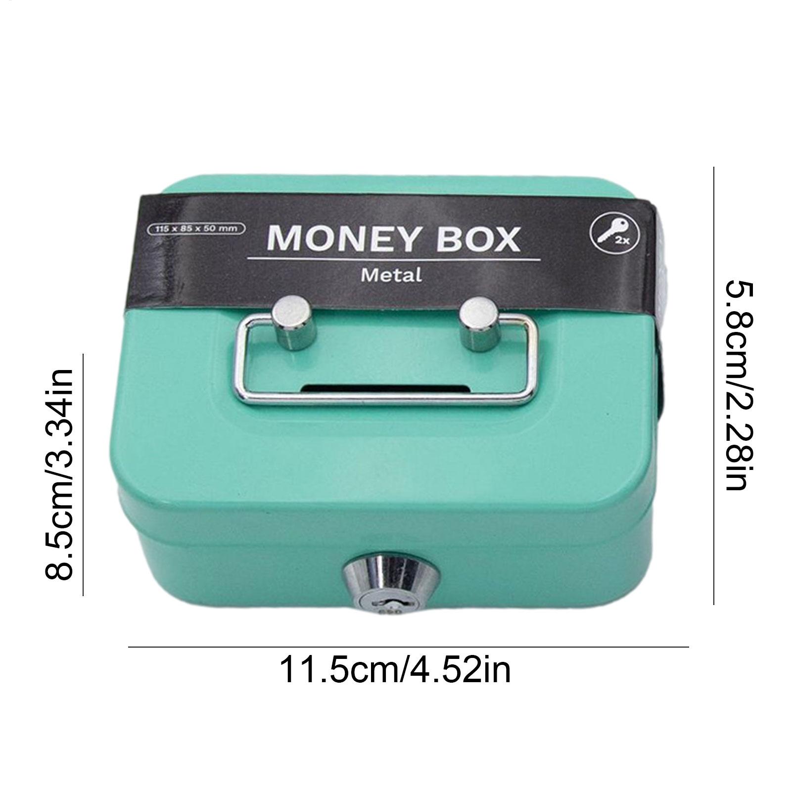 Mini Metal Safe Lock Box Porta - Home Office For Passport 评论和价格