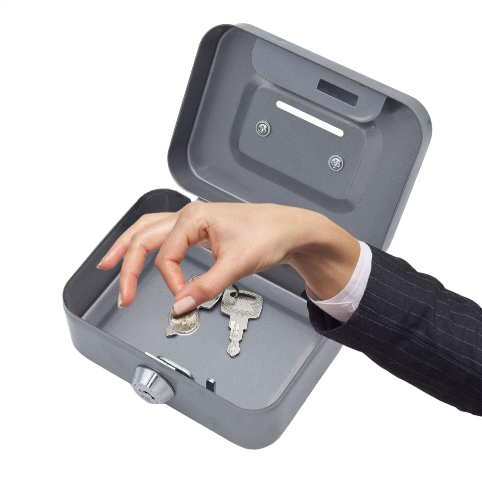Mini Metal Safe Lock Box Porta - Home Office For Passport 评论和价格