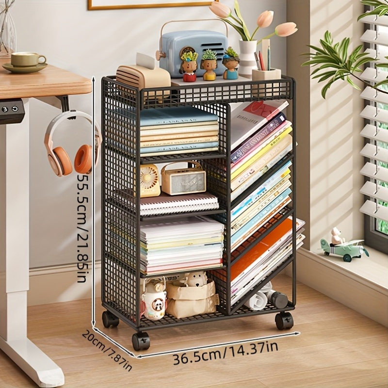 Rolling Book Cart -  Metal Mob - Home Office Shed 评论和价格
