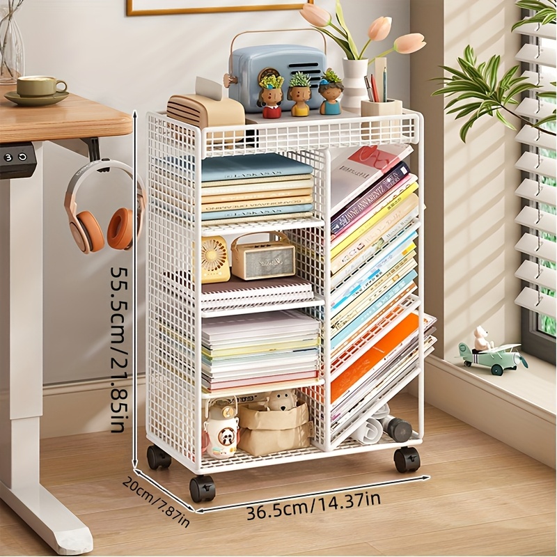 Rolling Book Cart -  Metal Mob - Home Office Shed 评论和价格