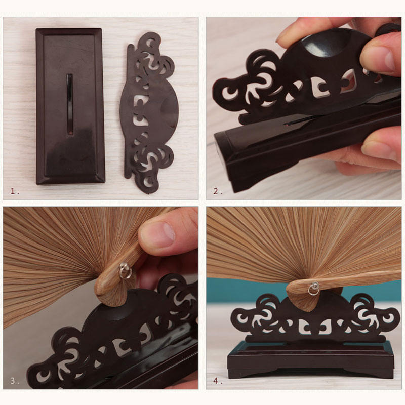 Vintage Art Style Folding Fan  - Home Office Hidden Desk 评论和价格