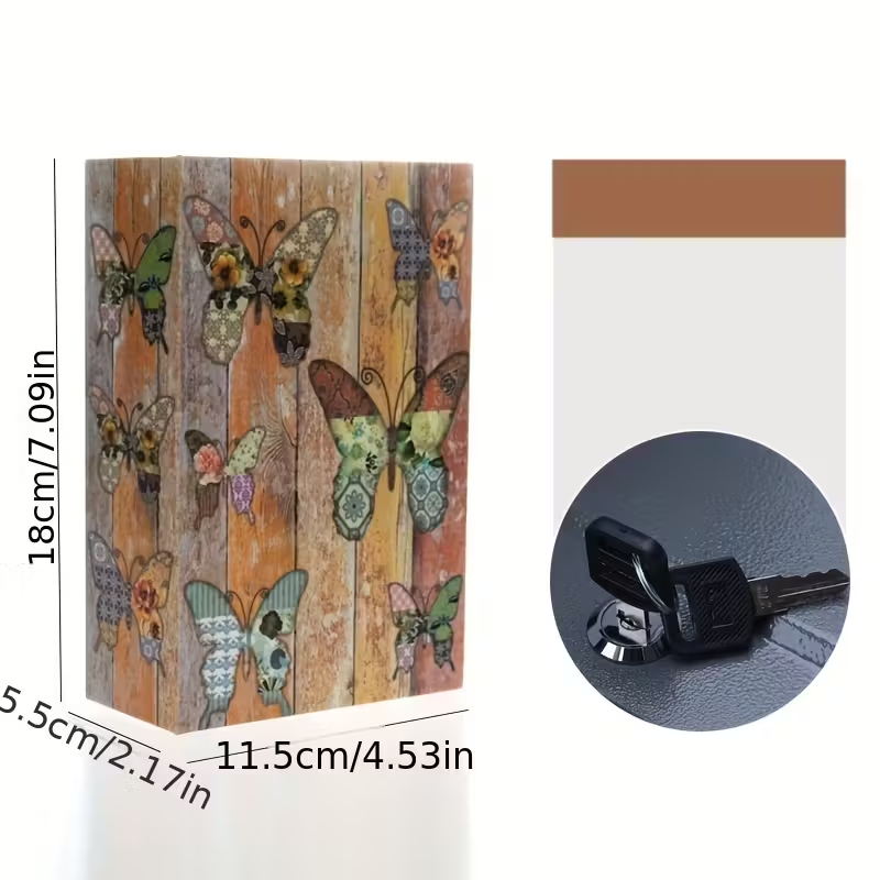 1 Piece, Book Safe with Key Lo - Home Office For Passport 评论和价格