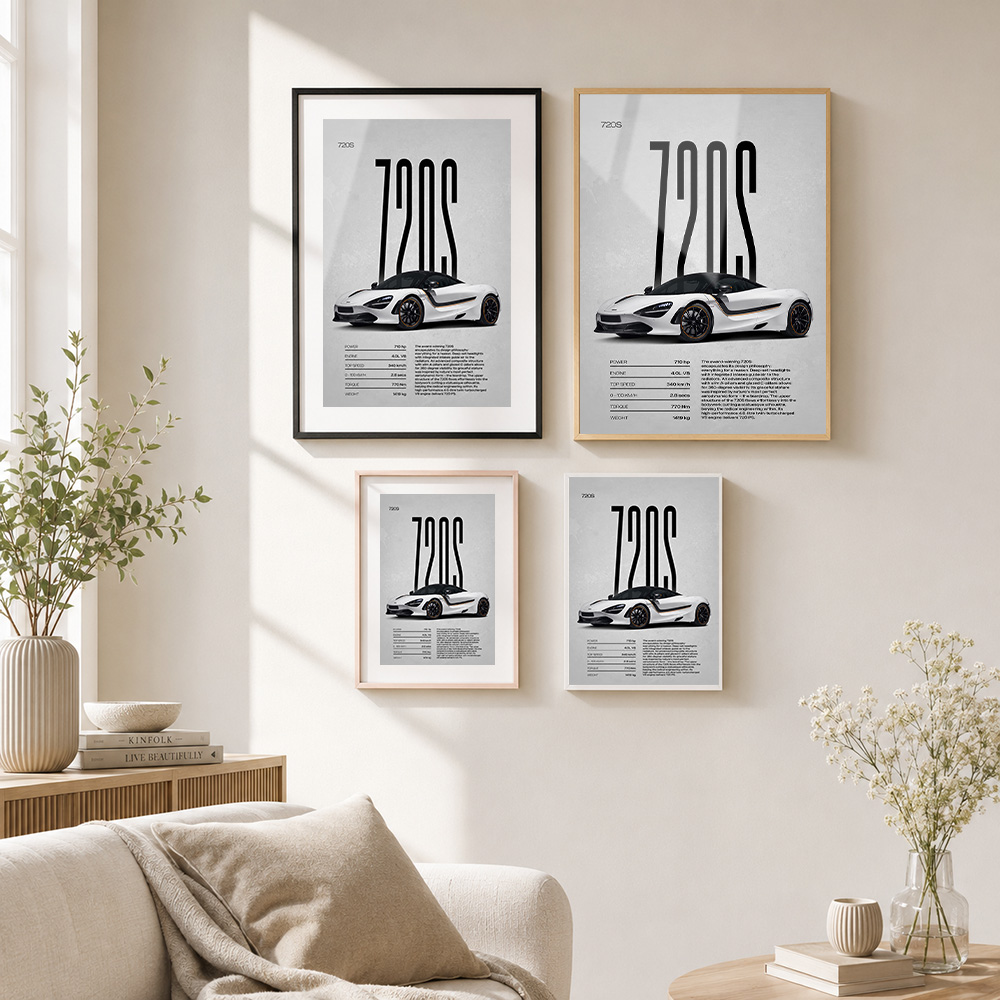 United Kingdom 720S Car Framed - Home Office United Kingdom 评论和价格