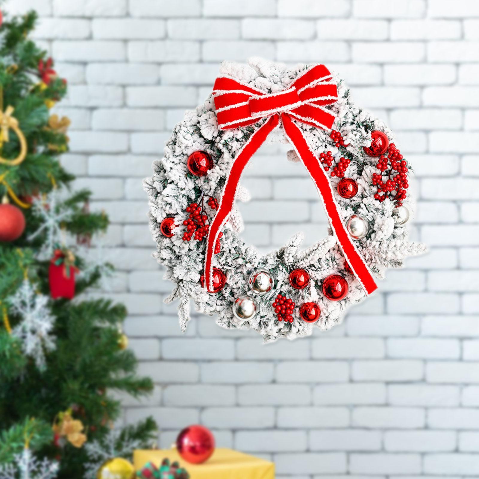Christmas Door Wreath Artifici - Home Office Backdrop 评论和价格
