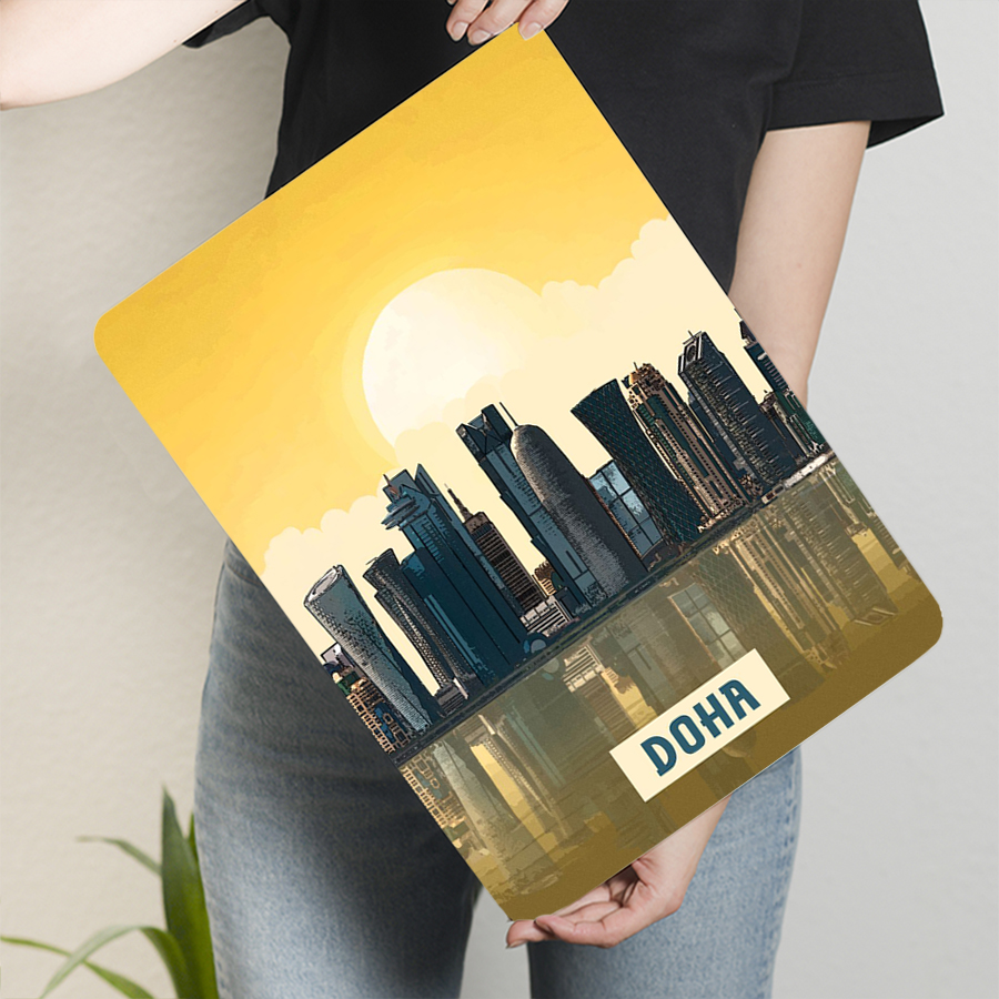 Doha Skyline Metal Wall Art Qa - Home Office Qatar 评论和价格