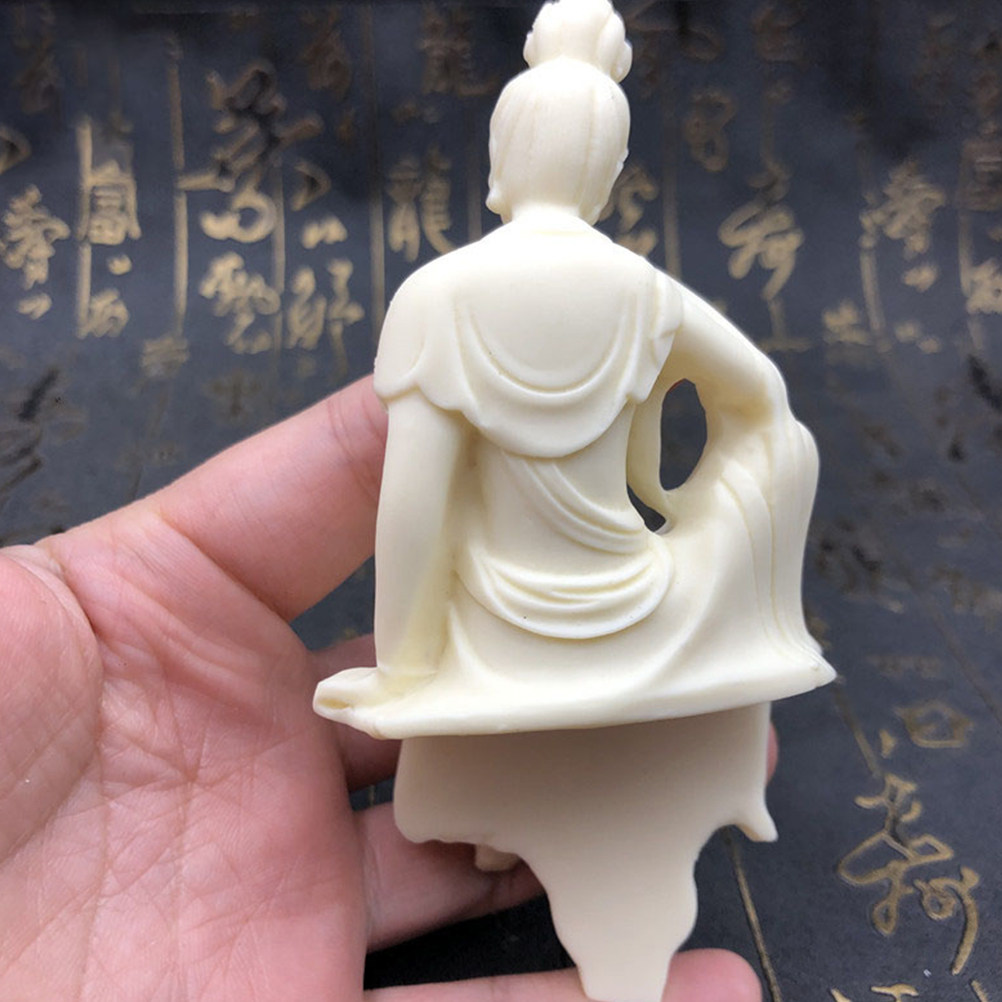 Guanyin Buddha Statue Carved N - Home Office Feng Shui 评论和价格