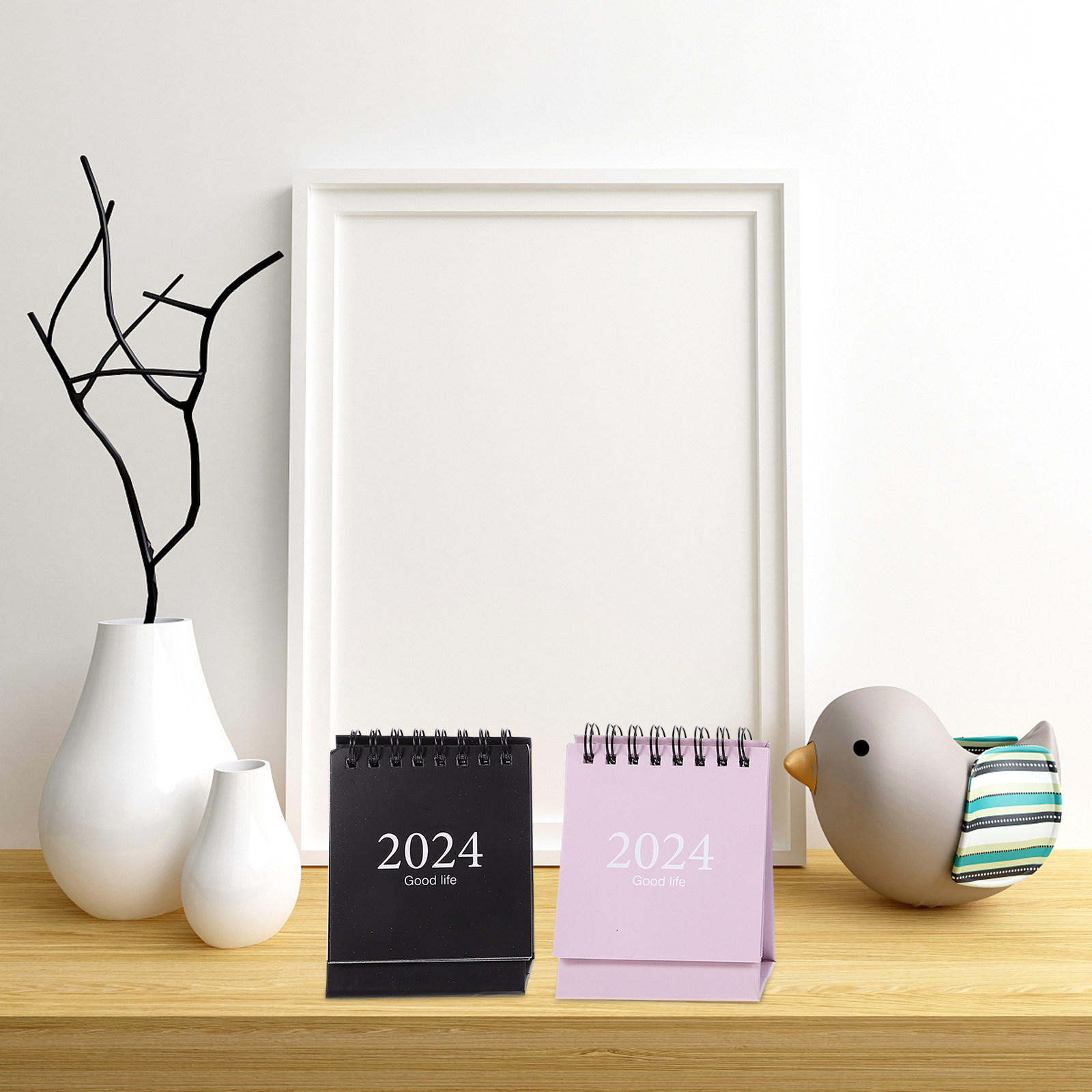 6Pcs Mini Spiral Desk Calendar - Home Office 2024 评论和价格